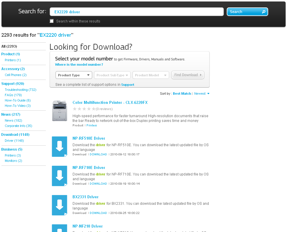 Looking for a Download? page